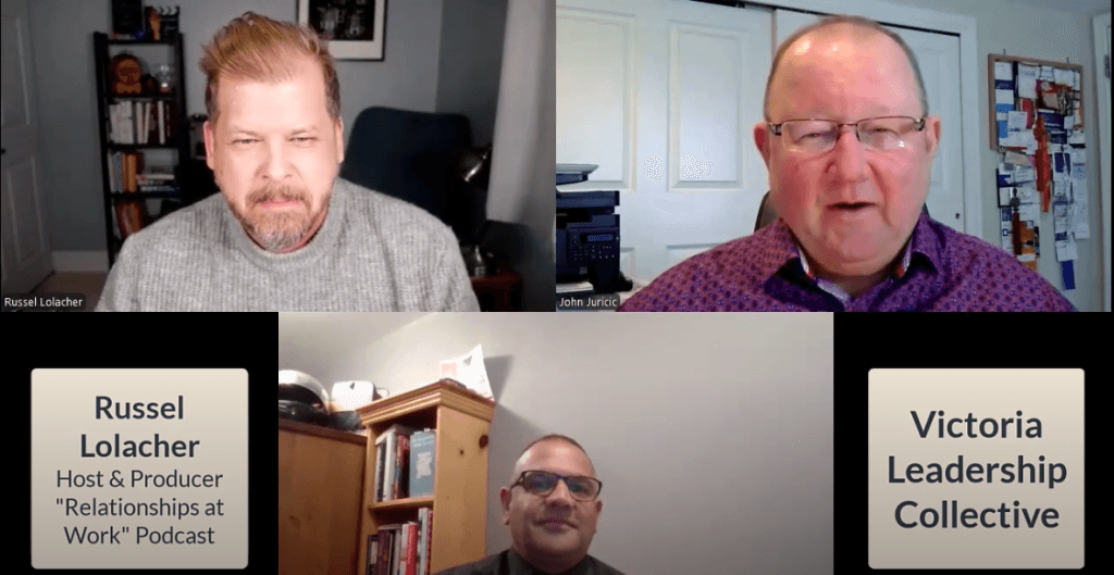 Hosts John Juricic and Rishi Sharma invite Russel Lolacher on their podcast to discuss impactful leadership